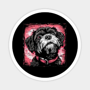 Retro Art Affenpinscher Dog Lover Magnet